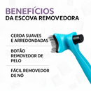 Kit Pet Luva Tira Pelos Nano + Escova lava Pet Silicone Dispenser + Pente Escova Removedora