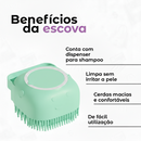 Kit Pet Luva Tira Pelos Nano + Escova lava Pet Silicone Dispenser + Pente Escova Removedora