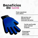 Kit Pet Luva Tira Pelos Nano + Escova lava Pet Silicone Dispenser + Pente Escova Removedora