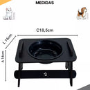 Comedouro Elevado Pet com Tampa para Gatos e Cães Pequenos