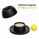 Brinquedo Interativo Pet Bola Giratória Anti Ansiedade Preto